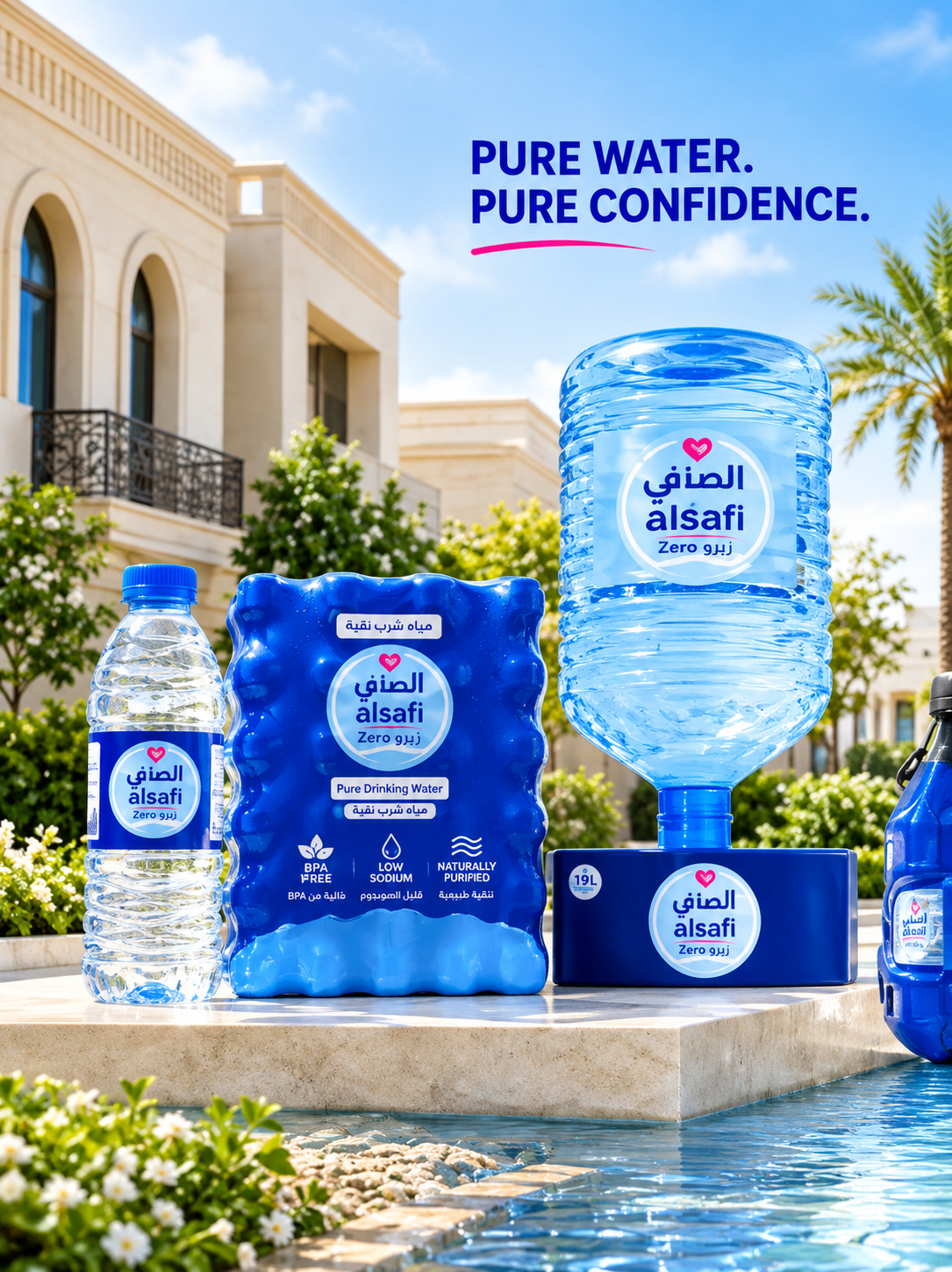 AlSafi bottled water products